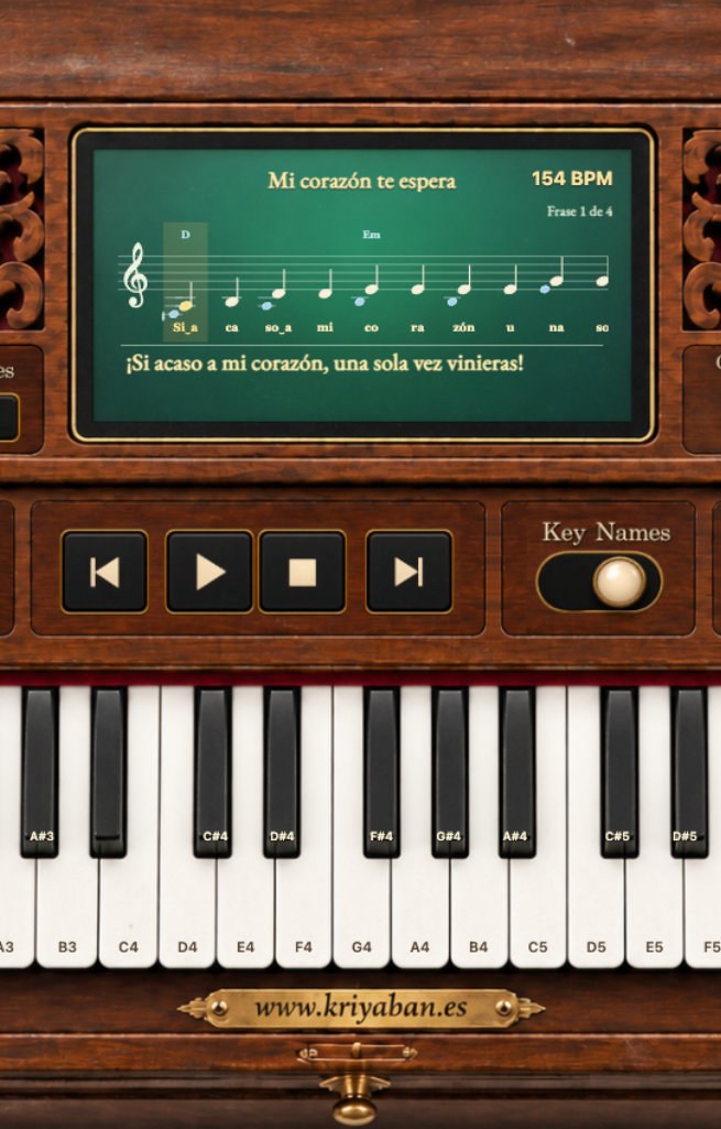 Aprende a tocar el armonio: cantos cósmicos