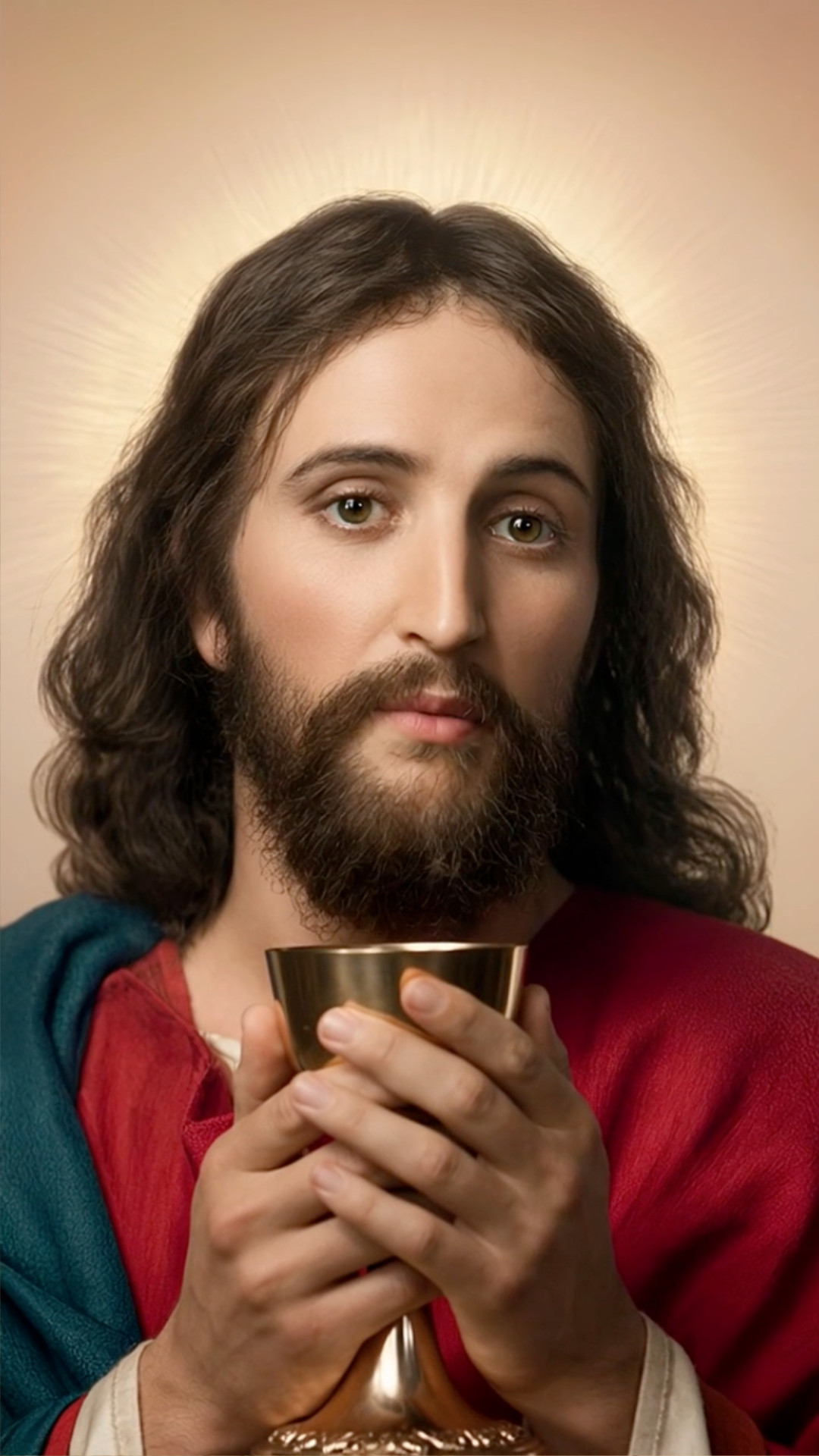 Cristo se aparece a Yogananda mientras escribe La segunda venida de Cristo